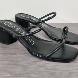 Calvin Klein Beccy Sandal, Black, Womens Size 9 M / 41